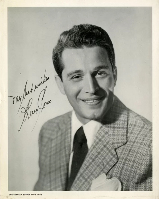 Perry Como autograph