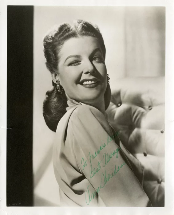 Ann Sheridan autograph