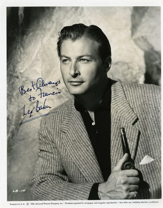 Lex Barker autograph