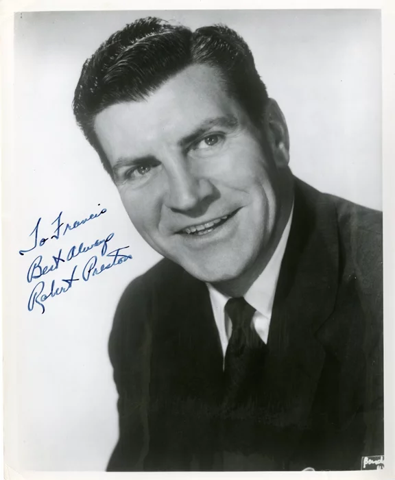 Robert Preston autograph