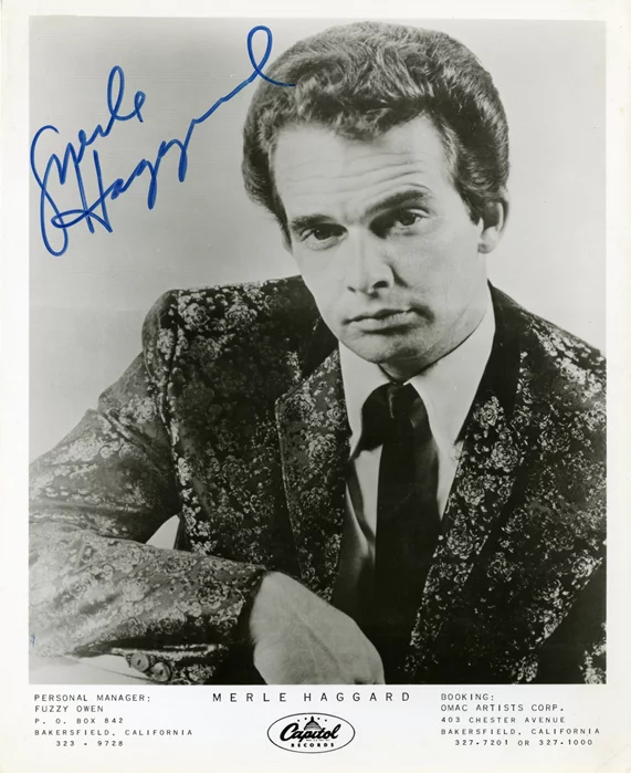 Merle Haggard autograph