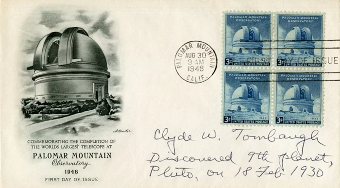 Clyde W. Tombaugh autograph
