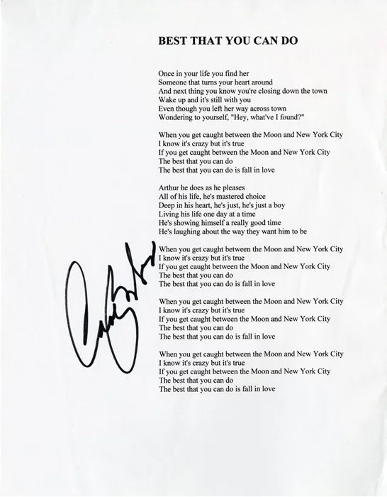 Carole Bayer Sager autograph