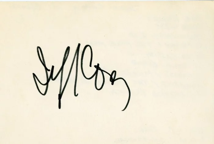 Jeff Corey autograph