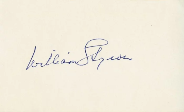 William Styron autograph