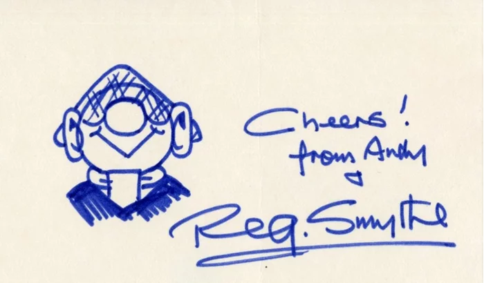 Reg Smythe autograph