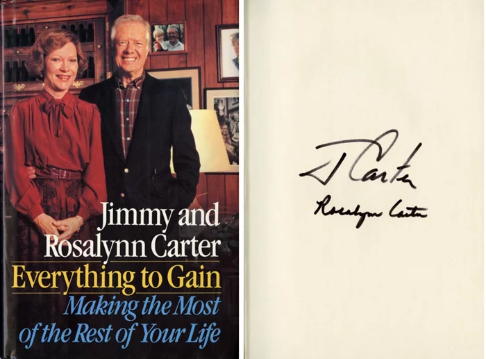 Jimmy & Rosalynn  Carter autograph