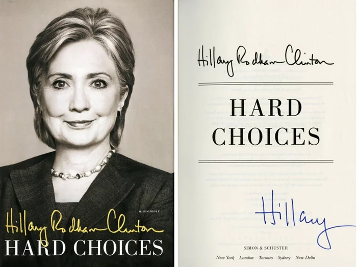 Hillary Rodham Clinton autograph