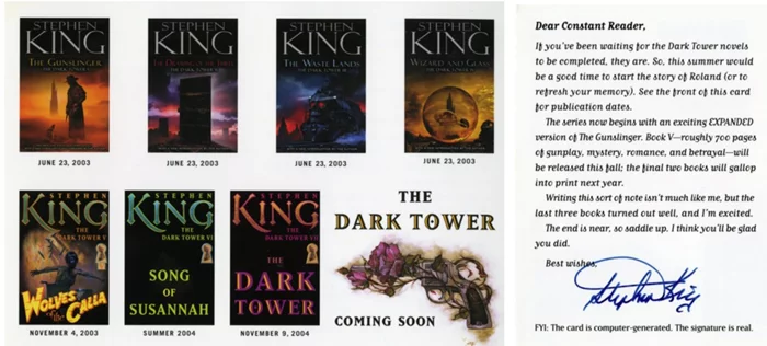 Stephen King autograph