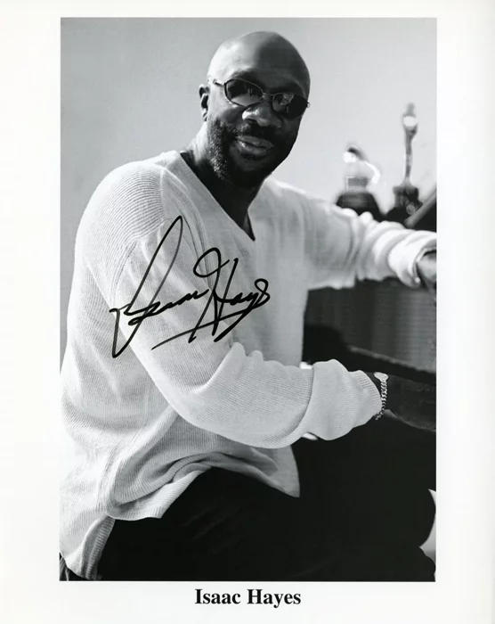 Isaac Hayes autograph