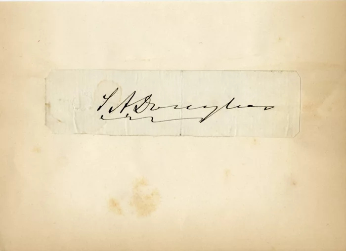 Stephen A. Douglas autograph