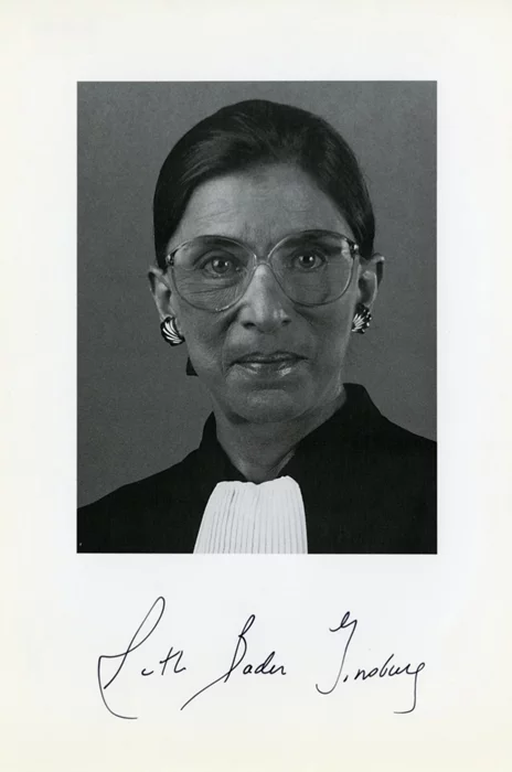 Ruth Bader Ginsburg autograph