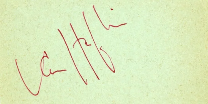 Van Heflin autograph
