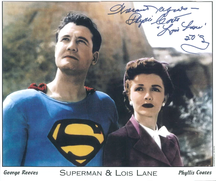 Phyllis Coates autograph