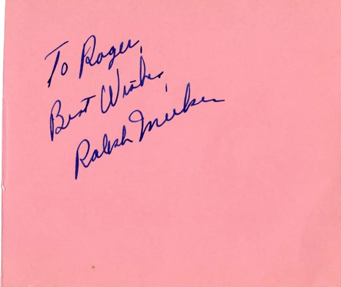 Ralph Meeker autograph