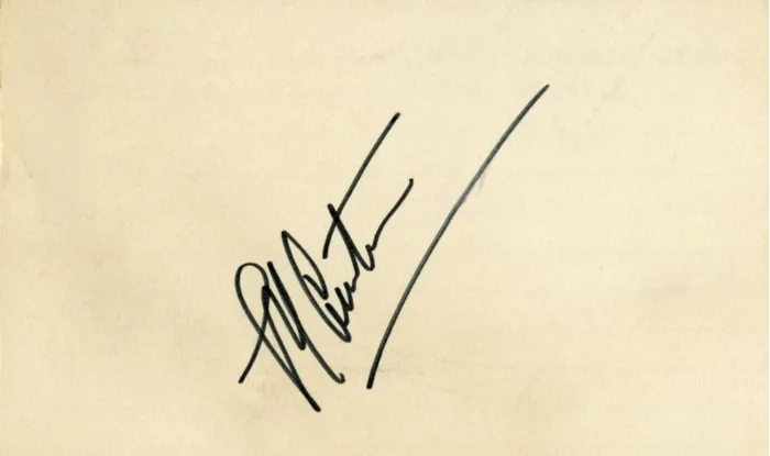 Jacques Cousteau autograph
