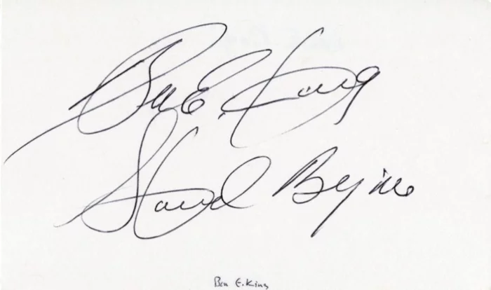 Ben E. King autograph