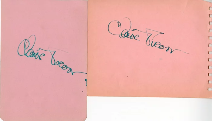 Claire Trevor autograph