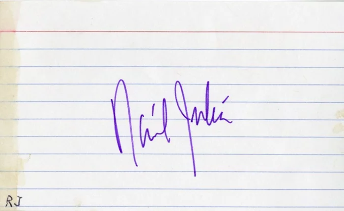 Raul Julia autograph