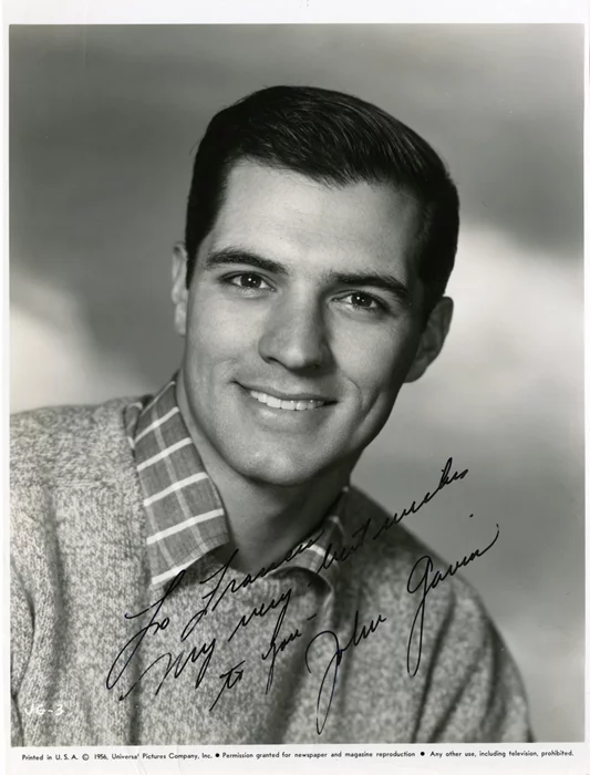 John Gavin autograph