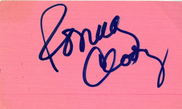 Rosemary Clooney autograph