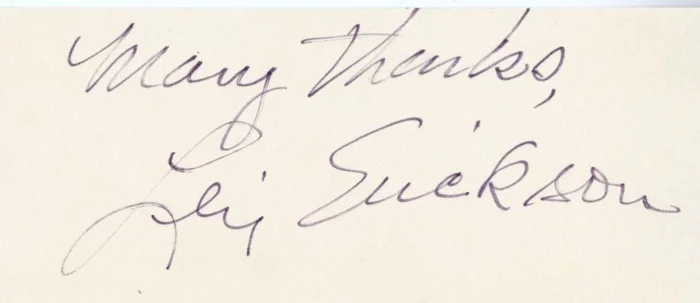 Leif Erickson autograph