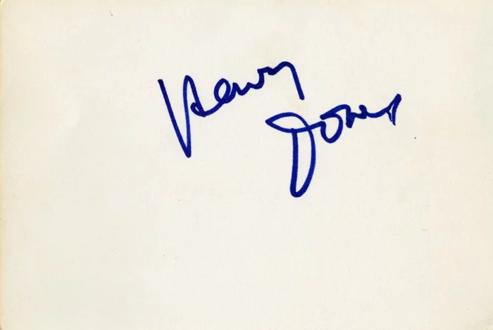 Henry Jones autograph