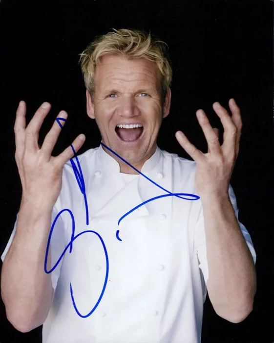 Gordon Ramsay autograph