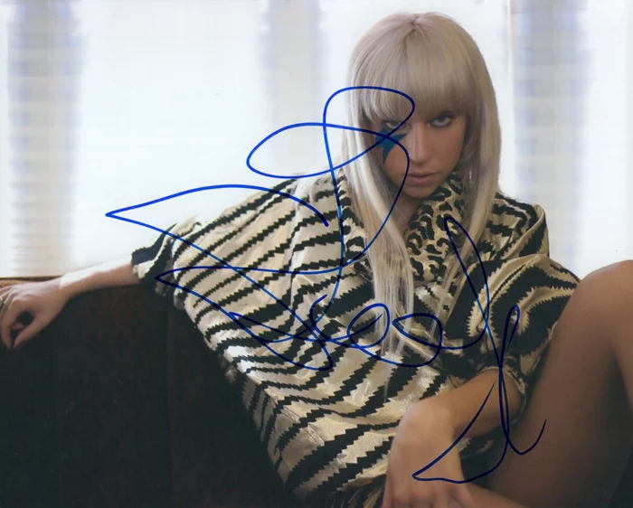 Lady GaGa autograph