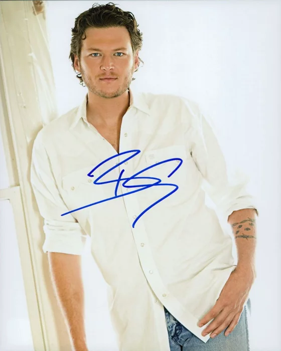Blake Shelton autograph