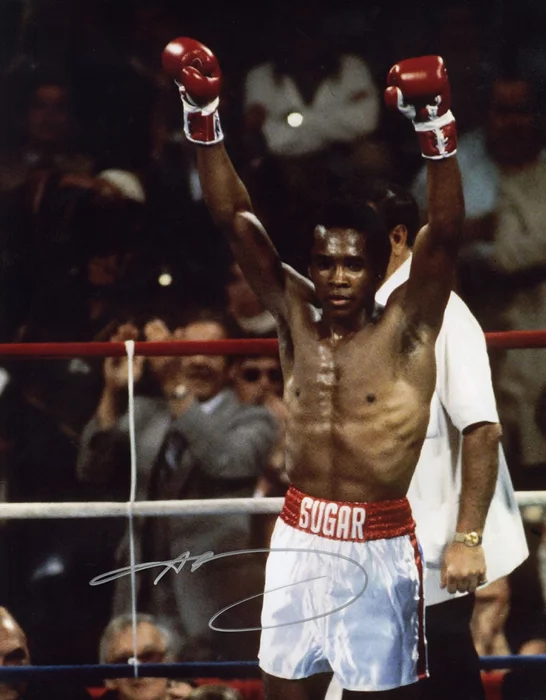 Sugar Ray Leonard autograph