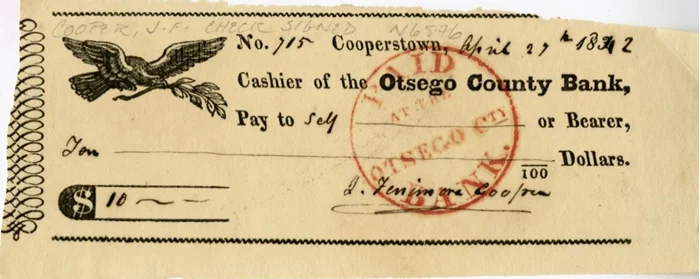 James Fenimore Cooper autograph