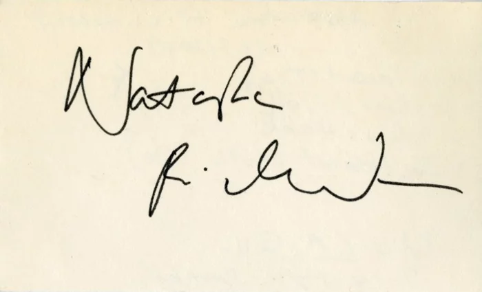 Natasha Richardson autograph