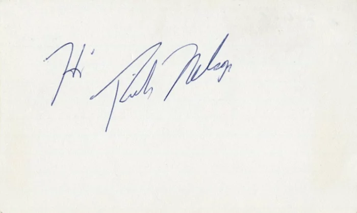 Rick Nelson autograph