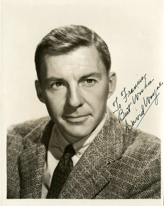 David Wayne autograph