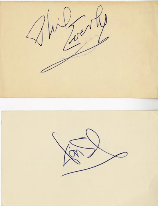 The Everly Brothers autograph
