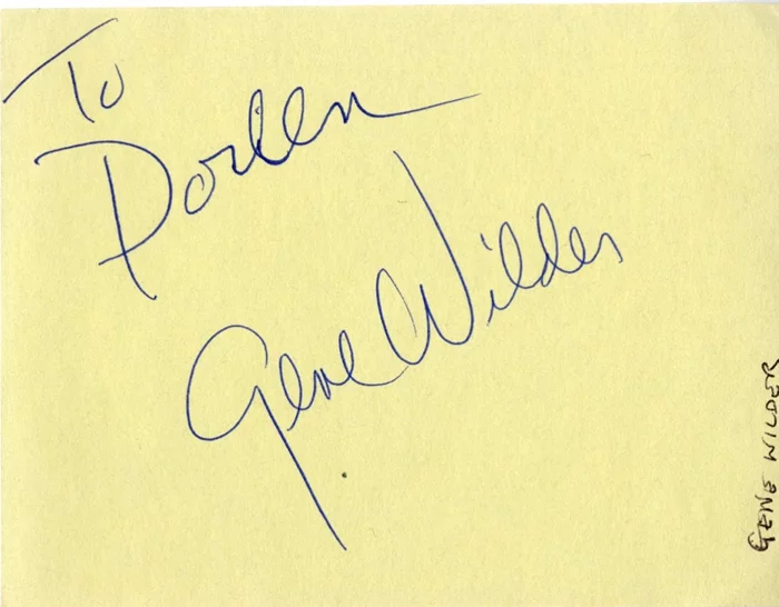Gene Wilder autograph
