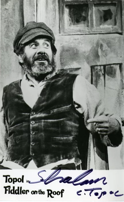 Chaim Topol autograph