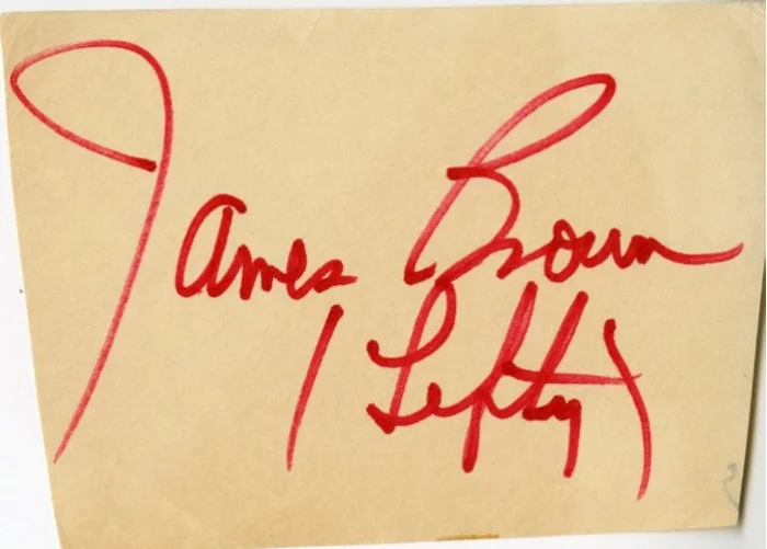 James L. Brown autograph