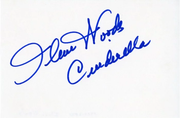 Ilene Woods autograph