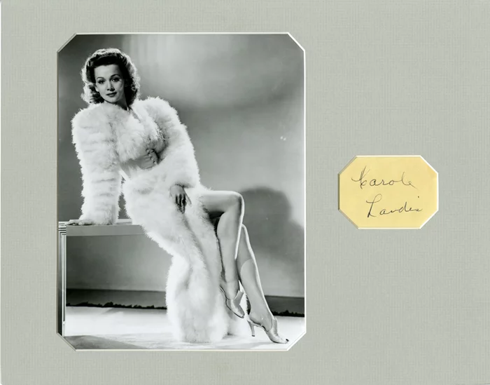 Carole Landis autograph
