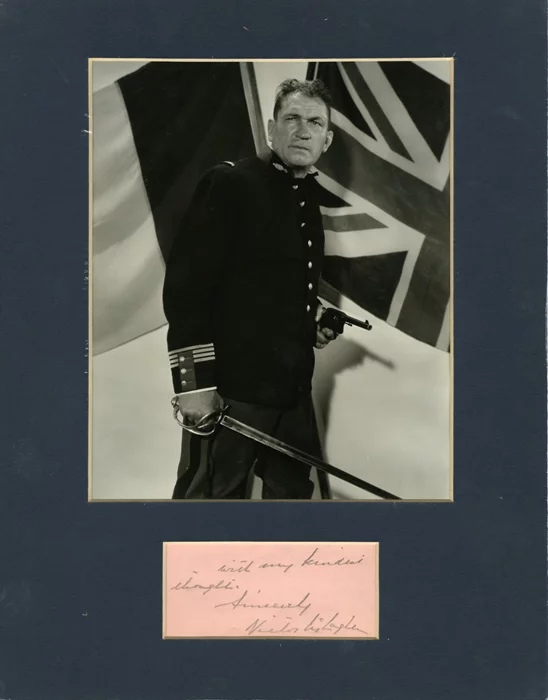 Victor McLaglen autograph