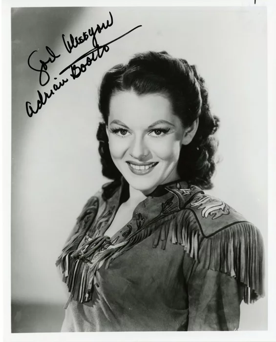 Adrian Booth autograph