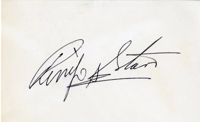 Ringo Starr autograph