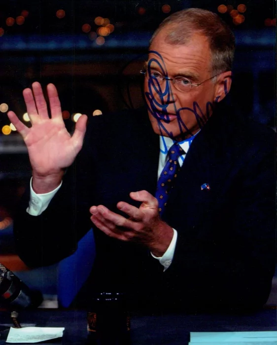 David Letterman autograph