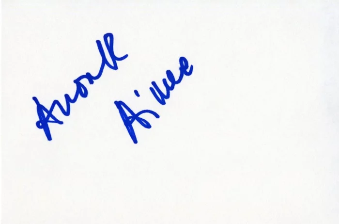 Anouk Aimee autograph