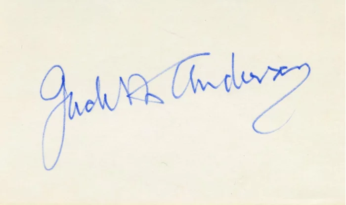Judith Anderson autograph