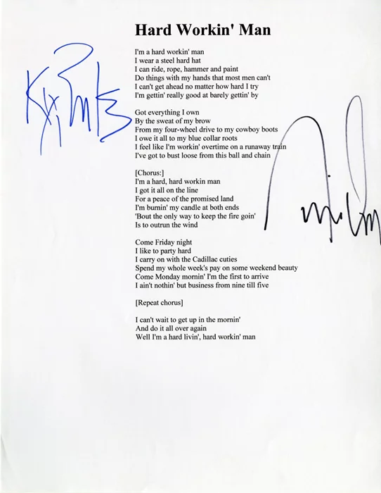 Brooks and Dunn autograph