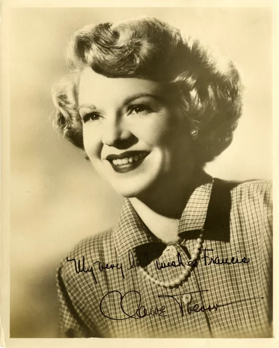 Claire Trevor autograph