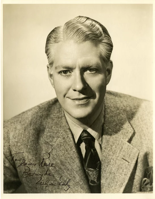 Nelson Eddy autograph
